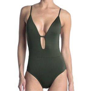BECCA one piece swimsuit green